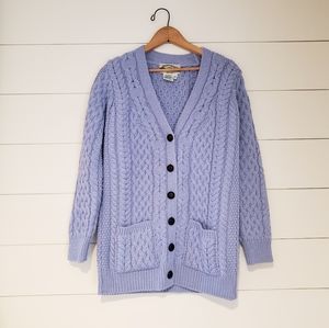 Aran Crafts XS Merino Wool Boyfriend Cardigan